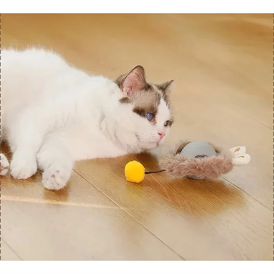 Tüylü Şarjlı Kedi Oyuncağı