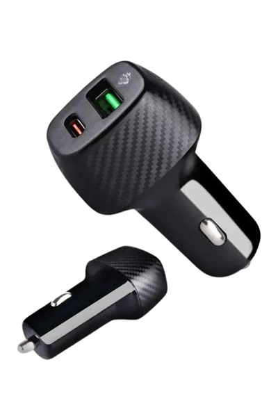 Type-C Girişli Araba Çakmaklık Şarj Cihazı 38W Oto Çakmaklık