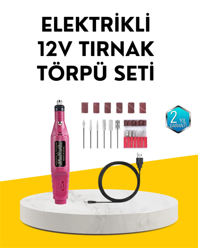 USB Şarjlı Çok Fonksiyonlu Tırnak Bakım Cihazı
