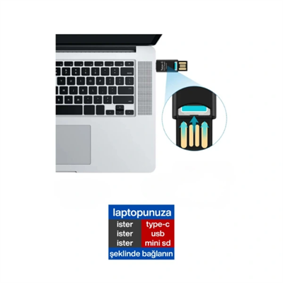 USB To Type-C Kart Okuyucu