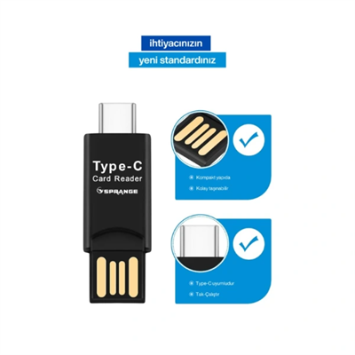 USB To Type-C Kart Okuyucu