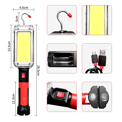 Usb Şarjlı Oto Tamirci Çalışma Lambası Wt-733