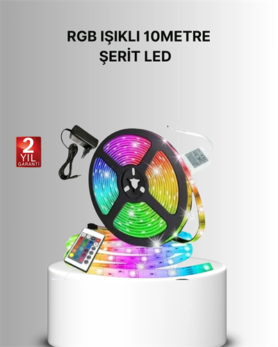 Uzaktan Kumandalı RGB Smart Şerit LED Işık Esnek ve Taşınabilir Dekorasyon
