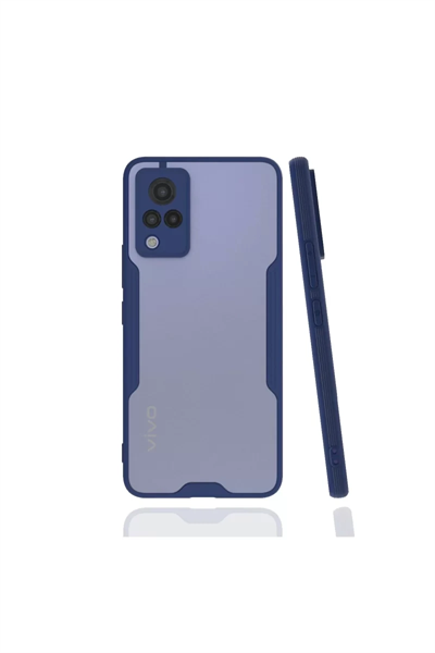 Vivo V21 Kılıf Platin Silikon - Lacivert
