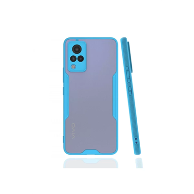 Vivo V21 Kılıf Platin Silikon - Mavi