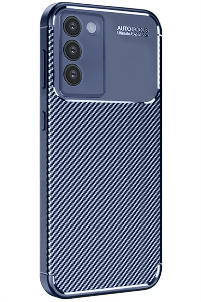 Vivo V30 Lite 4G Kılıf Auto Focus Karbon Kapak - Lacivert
