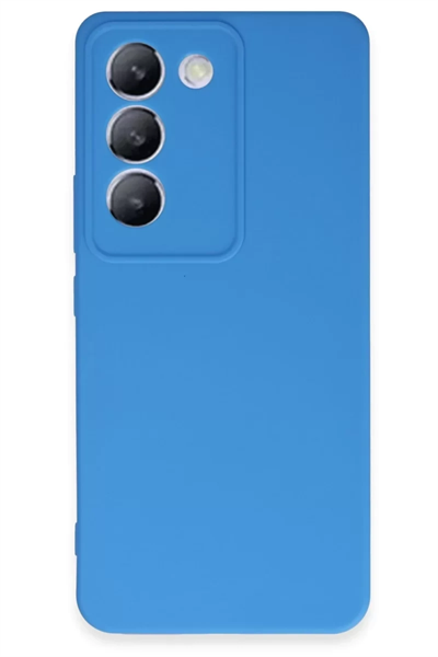 Vivo V30 Lite 4G Kılıf First Silikon - Mavi