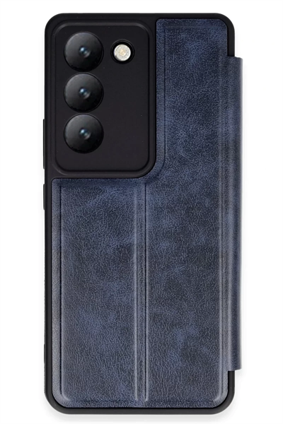 Vivo V30 Lite 4G Kılıf Flip Cover - Lacivert
