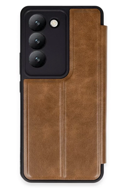 Vivo V30 Lite 4G Kılıf Flip Cover - Taba