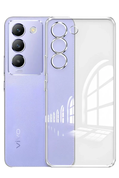Vivo V30 Lite 4G Kılıf Lüx Şeffaf Silikon
