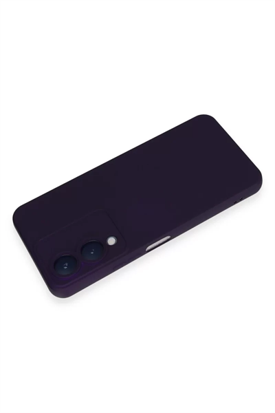 Vivo Y17S Kılıf Nano içi Kadife Silikon - Mor