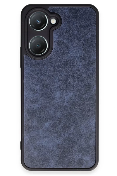 Vivo Y18 Kılıf Aras Deri Kapak - Lacivert
