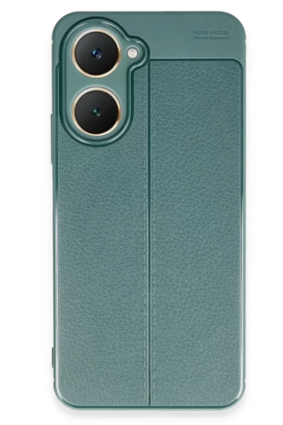 Vivo Y18 Kılıf Auto Focus Kapak - Koyu Yeşil