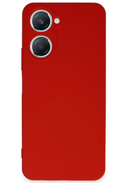 Vivo Y18 Kılıf First Silikon - Kırmızı