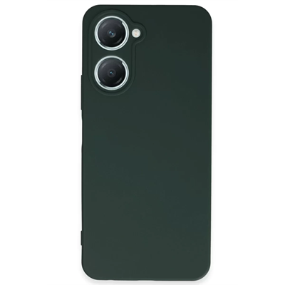Vivo Y18 Kılıf First Silikon - Koyu Yeşil
