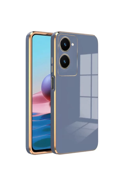 Vivo Y18 Kılıf Volet Silikon - Mavi
