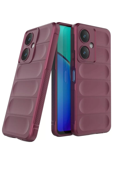 Vivo Y27 Kılıf Optimum Silikon - Bordo