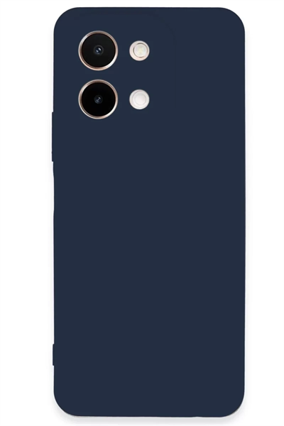 Vivo Y28 Kılıf First Silikon - Lacivert
