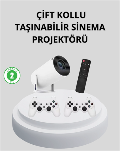 Wi-Fi 6 ve Bluetooth 5.0 Destekli 4K Akıllı Projeksiyon Cihazı