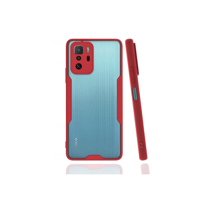 Xiaomi Poco X3 GT Kılıf Platin Silikon - Kırmızı