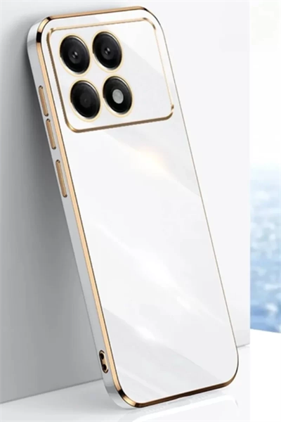 Xiaomi Poco X6 Pro Kılıf Volet Silikon - Beyaz