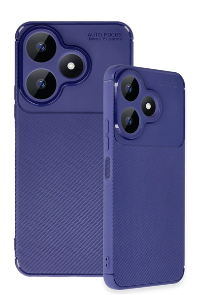 Xiaomi Redmi 13 4G Kılıf Auto Focus Karbon Kapak - Lacivert