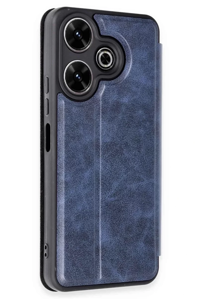 Xiaomi Redmi 13 4G Kılıf Flip Cover - Lacivert