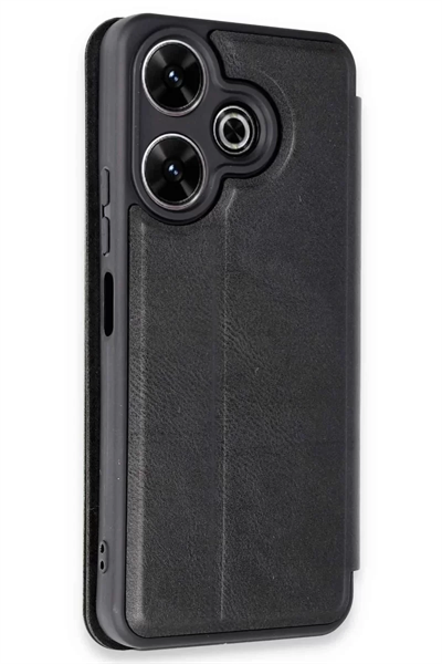 Xiaomi Redmi 13 4G Kılıf Flip Cover - Siyah