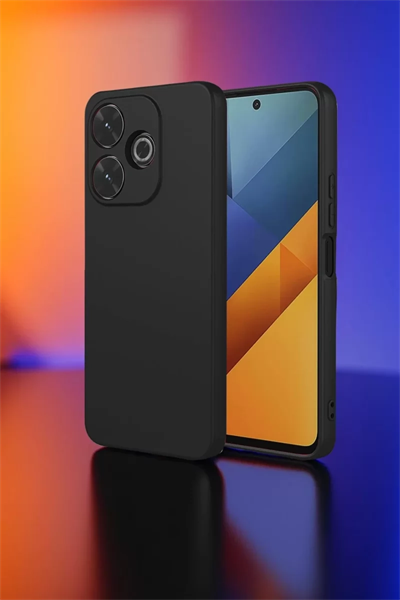 Xiaomi Redmi 13 4G Kılıf Nano içi Kadife Silikon - Siyah