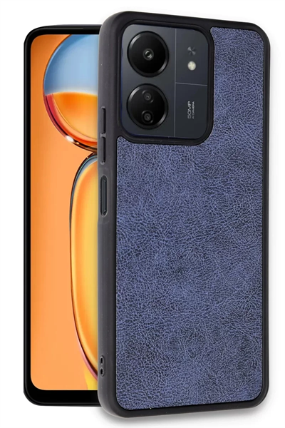 Xiaomi Redmi 13C Kılıf Aras Deri Kapak - Lacivert