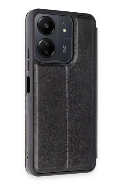 Xiaomi Redmi 13C Kılıf Flip Cover - Siyah