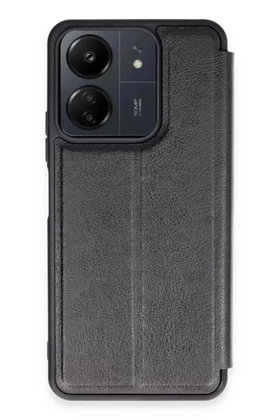 Xiaomi Redmi 13C Kılıf Flip Cover - Siyah