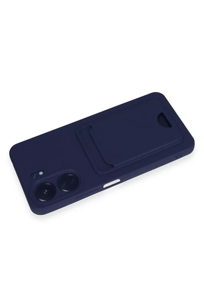 Xiaomi Redmi 13C Kılıf Kelvin Kartvizitli Silikon - Lacivert