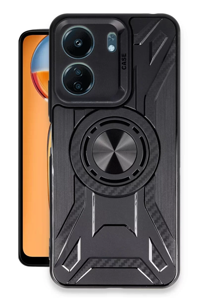 Xiaomi Redmi 13C Kılıf Lincoln Silikon - Siyah