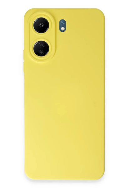 Xiaomi Redmi 13C Kılıf Nano içi Kadife Silikon - Sarı