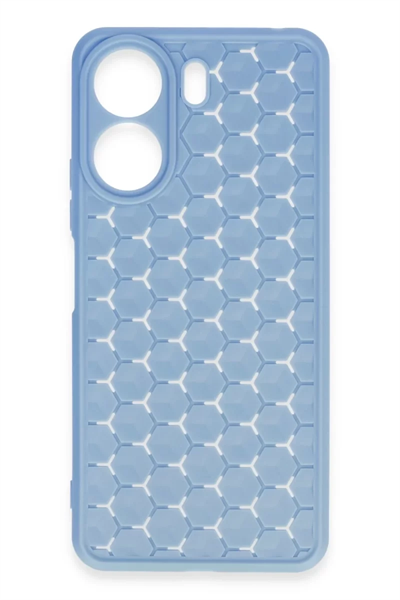Xiaomi Redmi 13C Kılıf Petek Silikon Kapak - Mavi