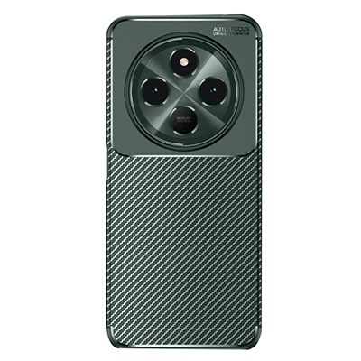 Xiaomi Redmi 14C Kılıf Auto Focus Karbon Kapak - Koyu Yeşil