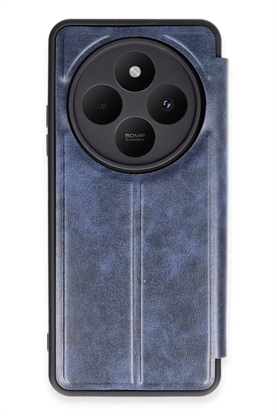 Xiaomi Redmi 14C Kılıf Flip Cover - Lacivert