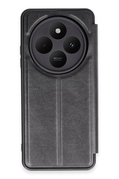 Xiaomi Redmi 14C Kılıf Flip Cover - Siyah