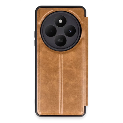 Xiaomi Redmi 14C Kılıf Flip Cover - Taba