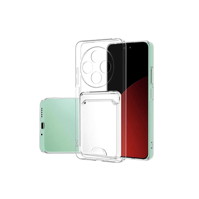 Xiaomi Redmi 14C Kılıf Kart Şeffaf Silikon - Şeffaf