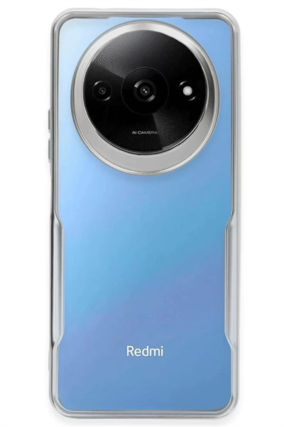 Xiaomi Redmi A3 4G Kılıf Boyi Silikon Kapak - Gümüş