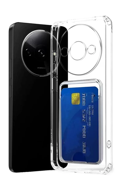 Xiaomi Redmi A3 4G Kılıf Kart Şeffaf Silikon - Şeffaf
