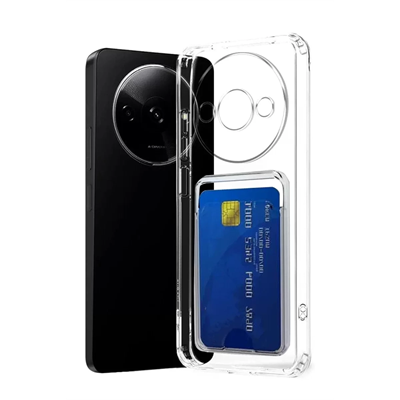 Xiaomi Redmi A3 4G Kılıf Kart Şeffaf Silikon - Şeffaf