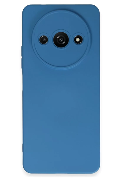 Xiaomi Redmi A3 4G Kılıf Nano içi Kadife Silikon - Mavi