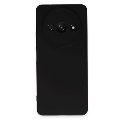 Xiaomi Redmi A3 4G Kılıf Nano içi Kadife Silikon - Siyah