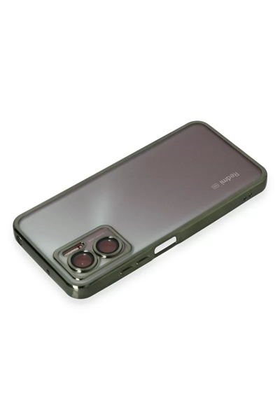 Xiaomi Redmi Note 11E Kılıf Lensli Silikon - Yeşil