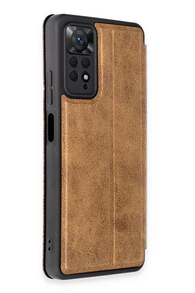 Xiaomi Redmi Note 12 Pro 4G Kılıf Flip Cover - Taba