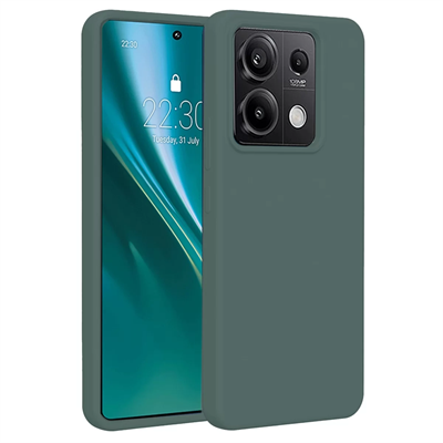 Xiaomi Redmi Note 13 4G Kılıf First Silikon - Koyu Yeşil