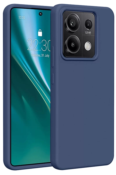 Xiaomi Redmi Note 13 4G Kılıf First Silikon - Lacivert